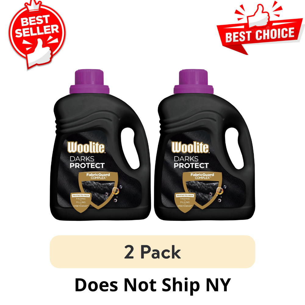 (2 Pack) Woolite Darks Defense Liquid Laundry Detergent, 100 fl oz, 66 Loads, HE