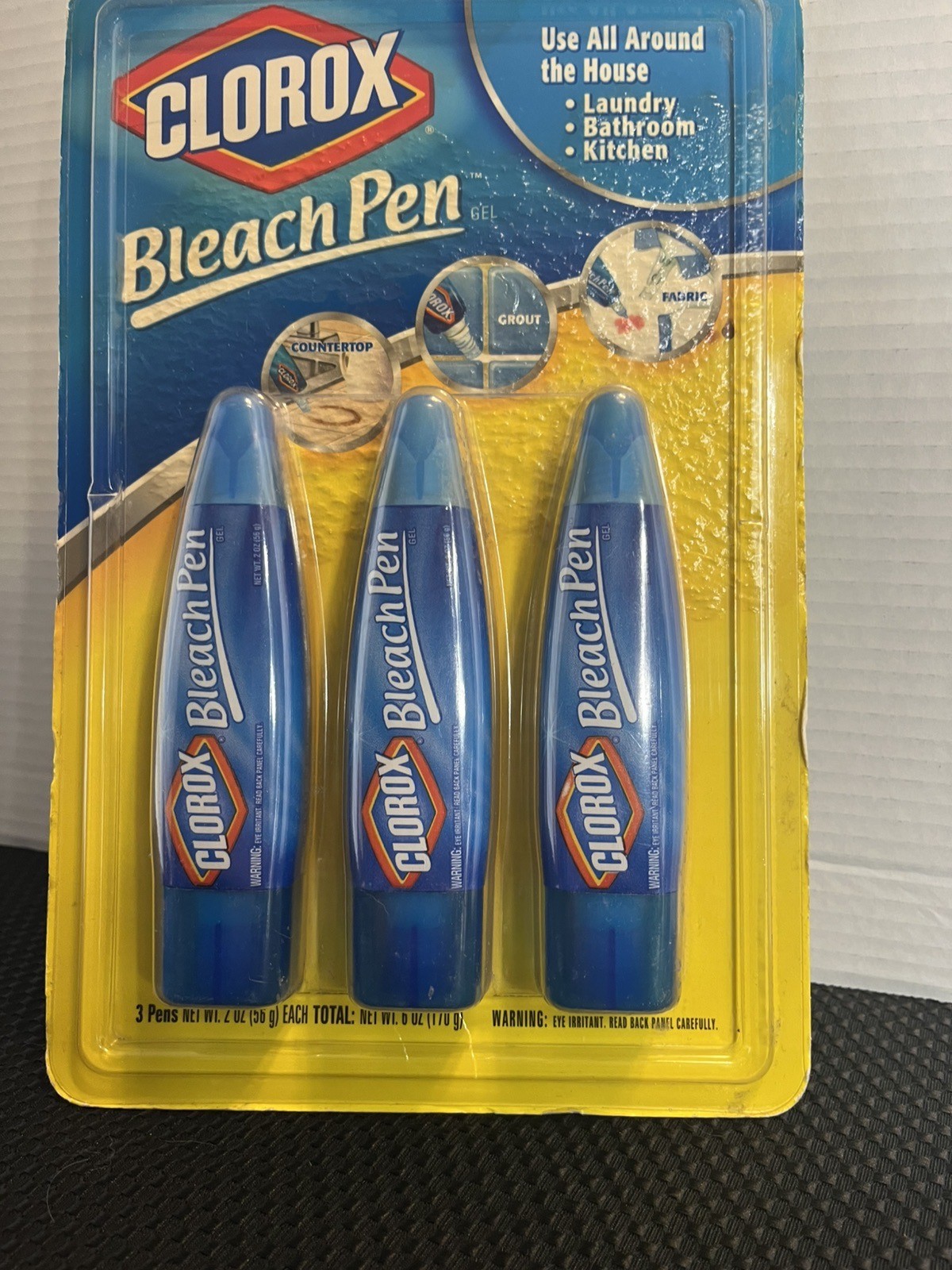 Clorox Bleach Pens Gel 3 Pens 2oz Each Vintage 2003 New Old Stock Hard To Find