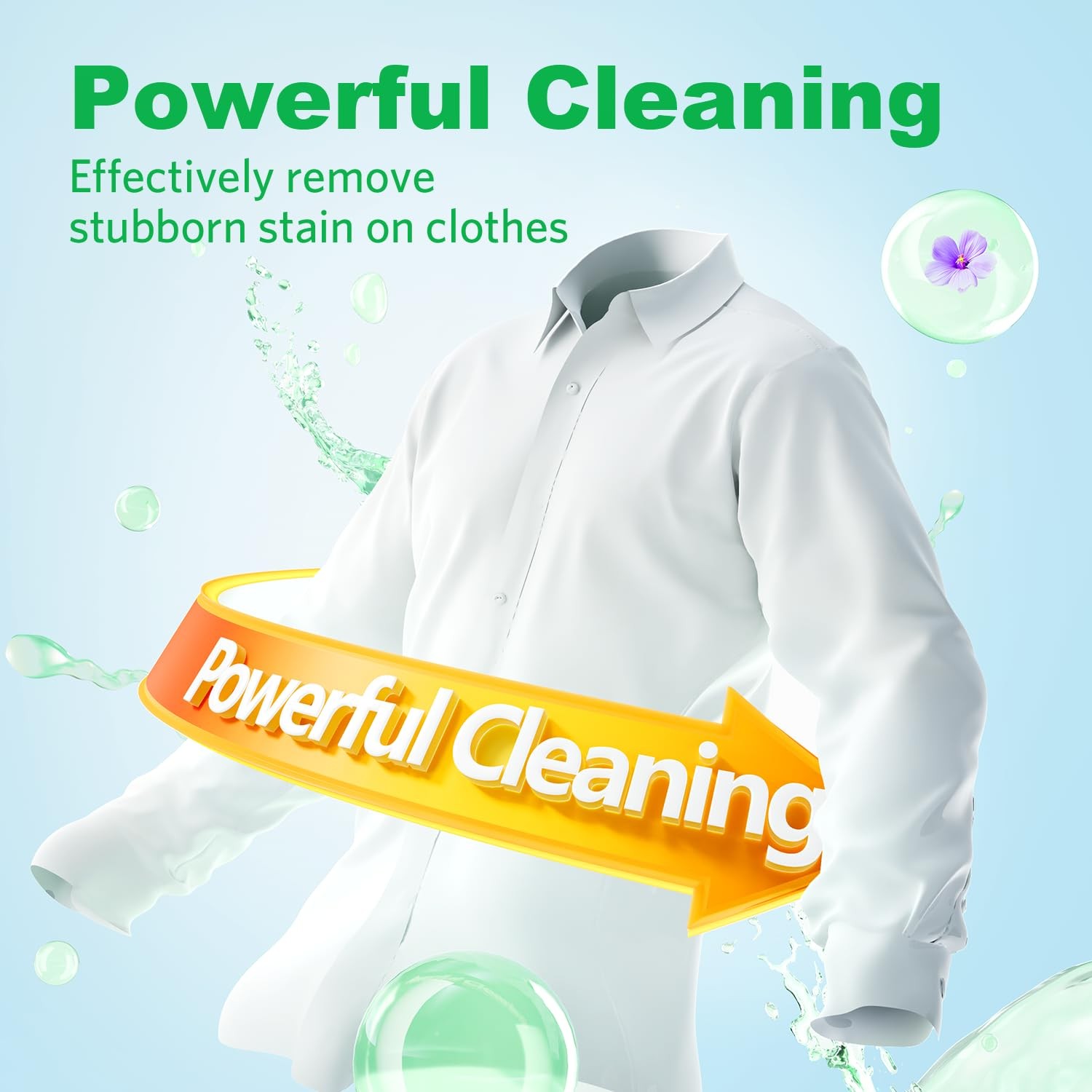 BORMSI Laundry Detergent Sheets Fresh Scent 120 Loads No 1 Count (Pack of 60)