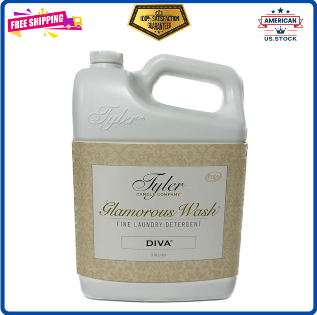 Tyler Candle Company Glamorous Wash Laundry Detergent, Diva, 1 Gallon