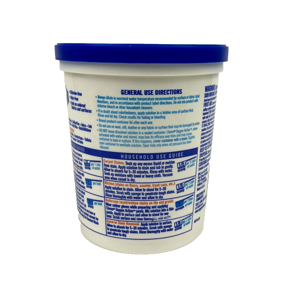 Clorox Oxygen Action Multi-Purpose Stain Remover Laundry Powder Cleaner NEW 2001
