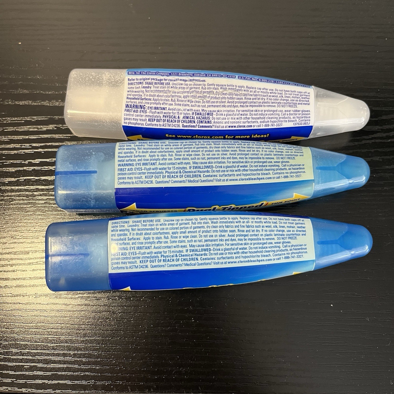 Clorox Bleach Pen Gel Laundry Household Net Lot of 3 Very Used 5.6 Oz for All 3