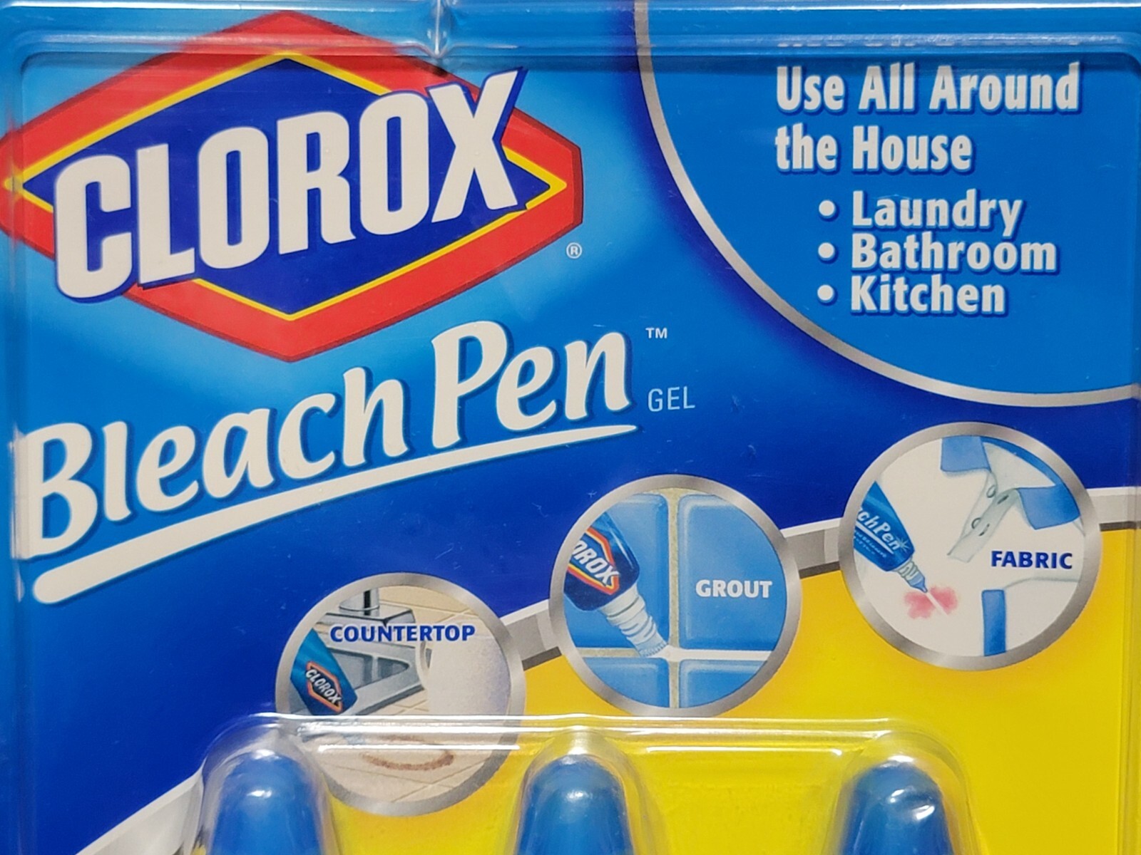 NEW 3 X Clorox Bleach Pens (2 Ounces Each) SEALED Dual-Tipped Fine / Broad 2003