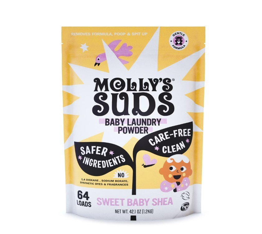[HOT SALE] Molly’s Suds Baby Laundry Detergent Sweet Baby Shea 64 Loads 2 Pack
