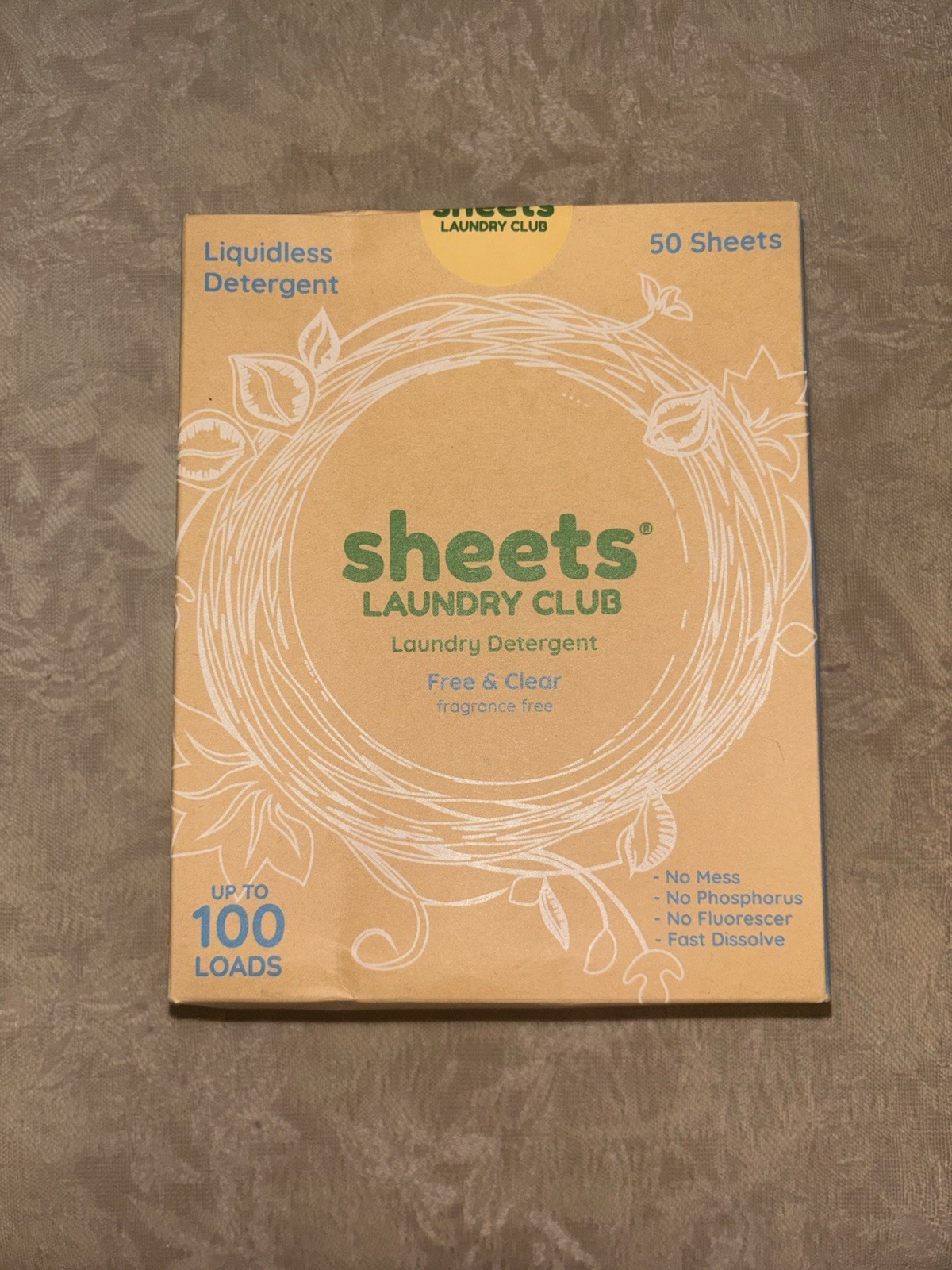 Brand New Unscented Laundry Detergent Sheets by Sheets Laundry Club
