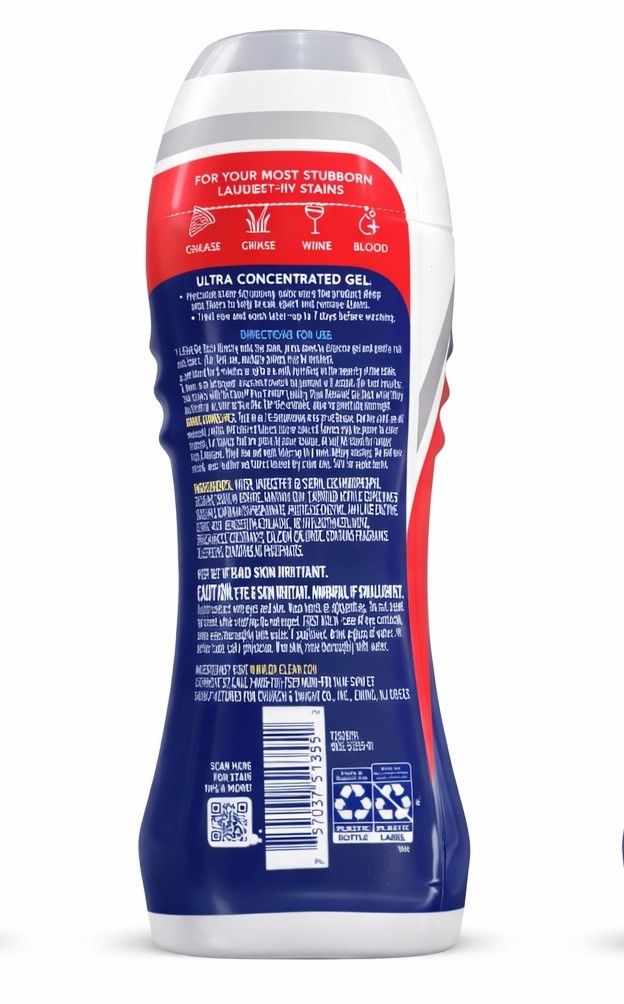 Laundry Stain Remover Gel Stick, Pre-Treat & Remove Tough Stains, 6.2 fl oz