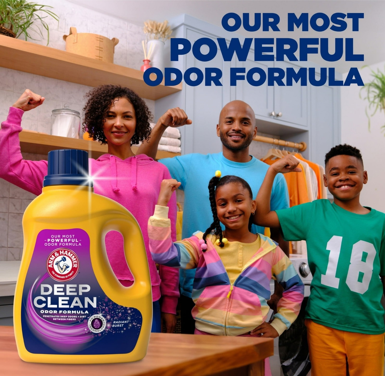 ARM & HAMMER Deep Clean Odor Control Liquid Laundry Detergent 102oz 68 Loads