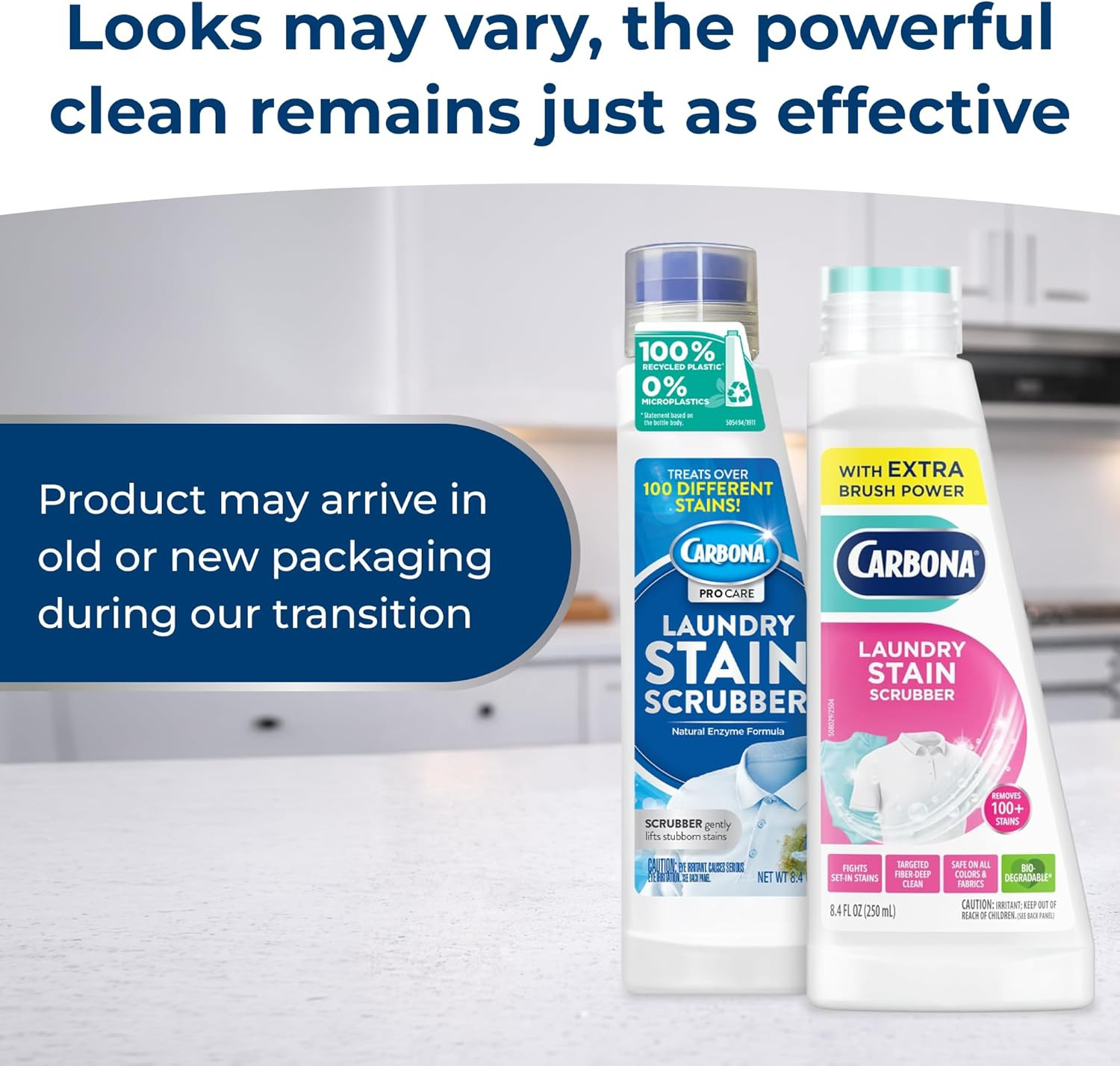Laundry Stain Scrubber & Remover (8.4 Fl Oz), Extra-Strength Bio-Enzyme Formula,