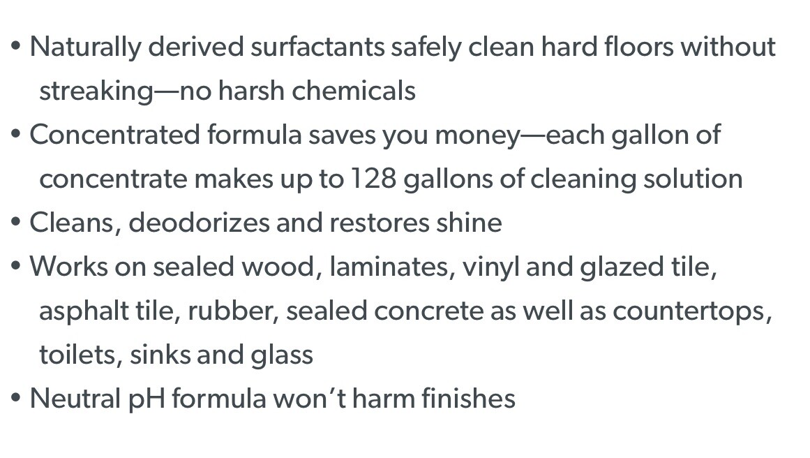 OdoBan Professional Series Neutral pH No Rinse Floor Cleaner Concentrate, 4 Gal.