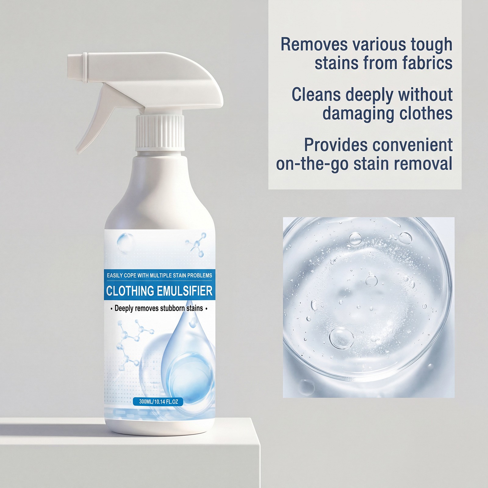 Sowhathow Laundry Stain Remover, Powerful Stain Remover Clothes Dry-Clean Spray
