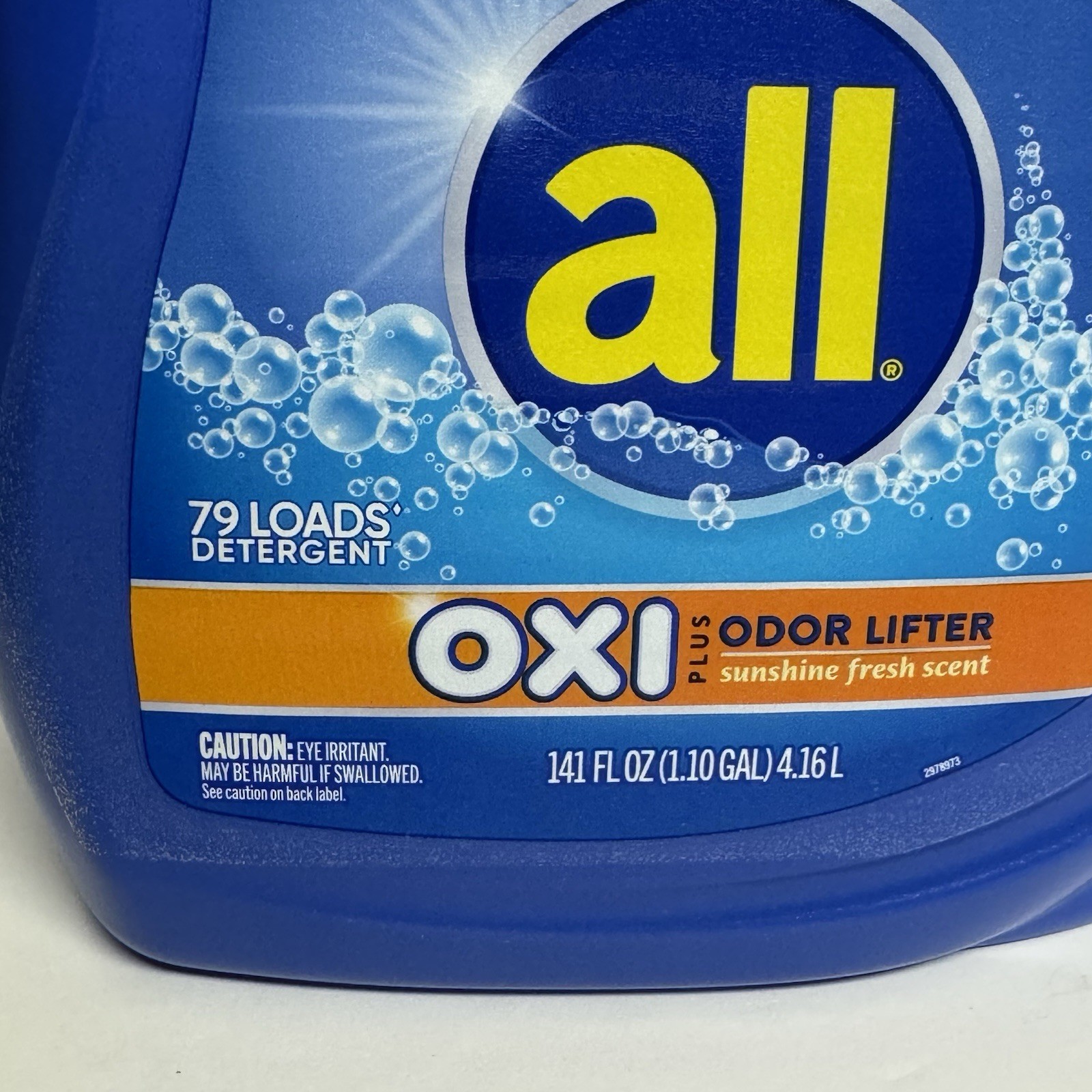 All Liquid Laundry Detergent, 5 In 1 Sunshine Fresh OXI Plus Odor Lifter 141 Oz
