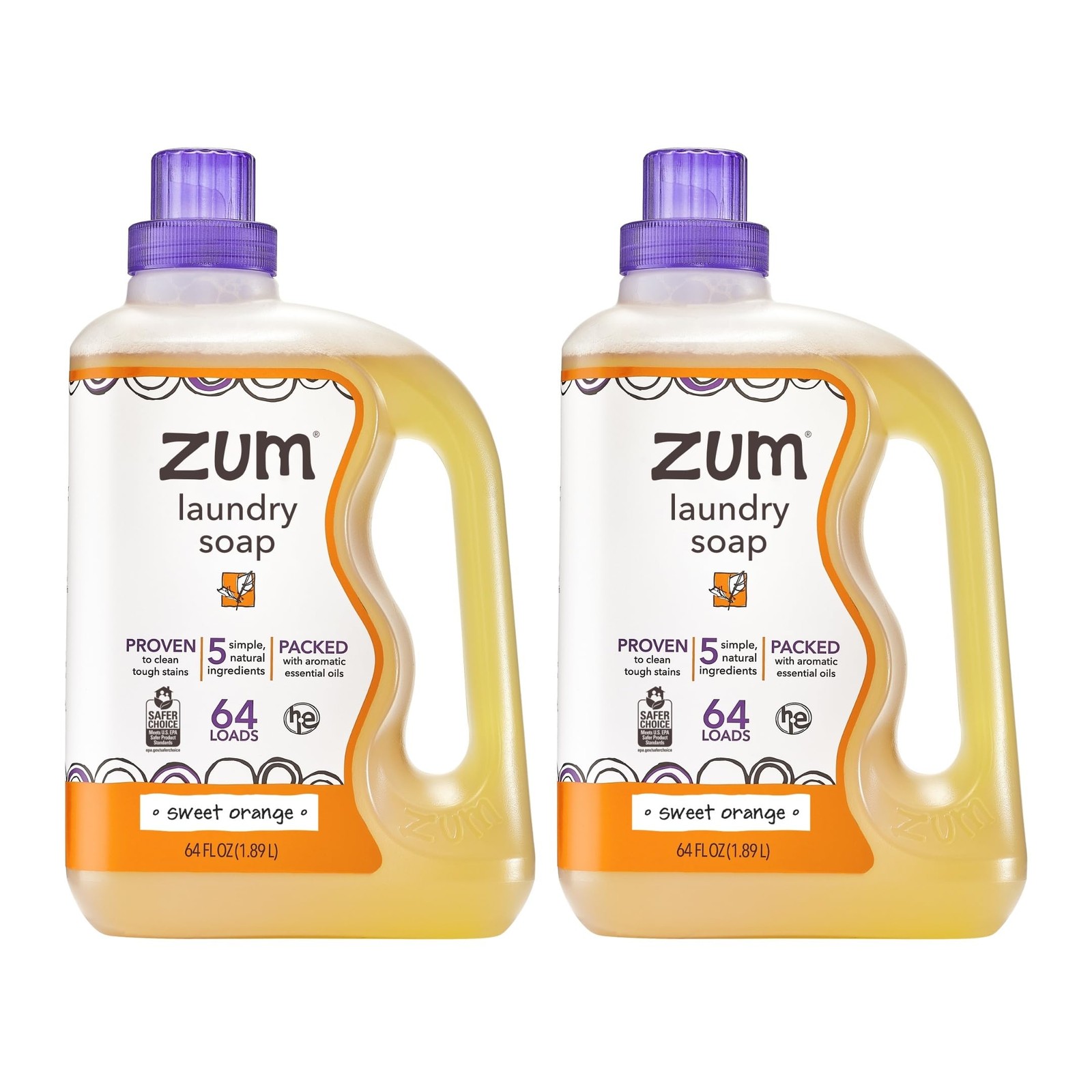 Zum Laundry Soap by – Liquid, Plant-Based Soap with Baking Soda, Essential Oi…