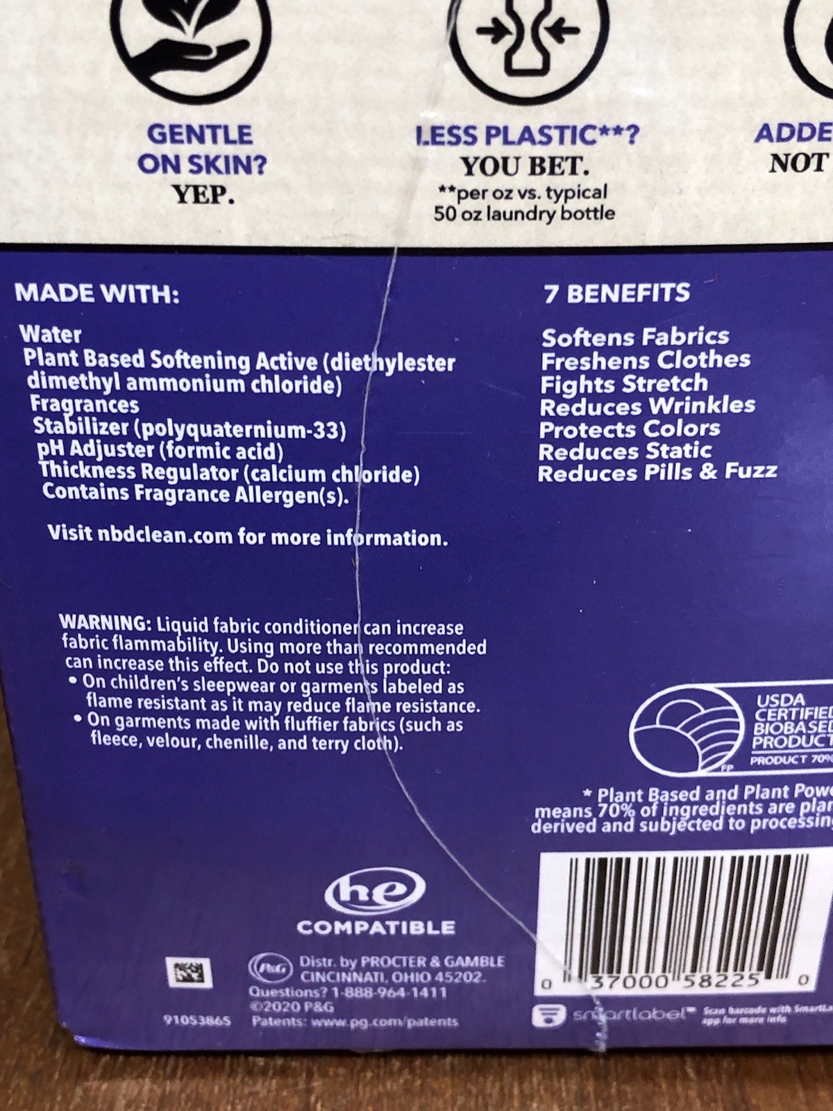RARE NBD Liquid Fabric Conditioner Plant Power Lavender Rosewood EcoBox 70FL OZ