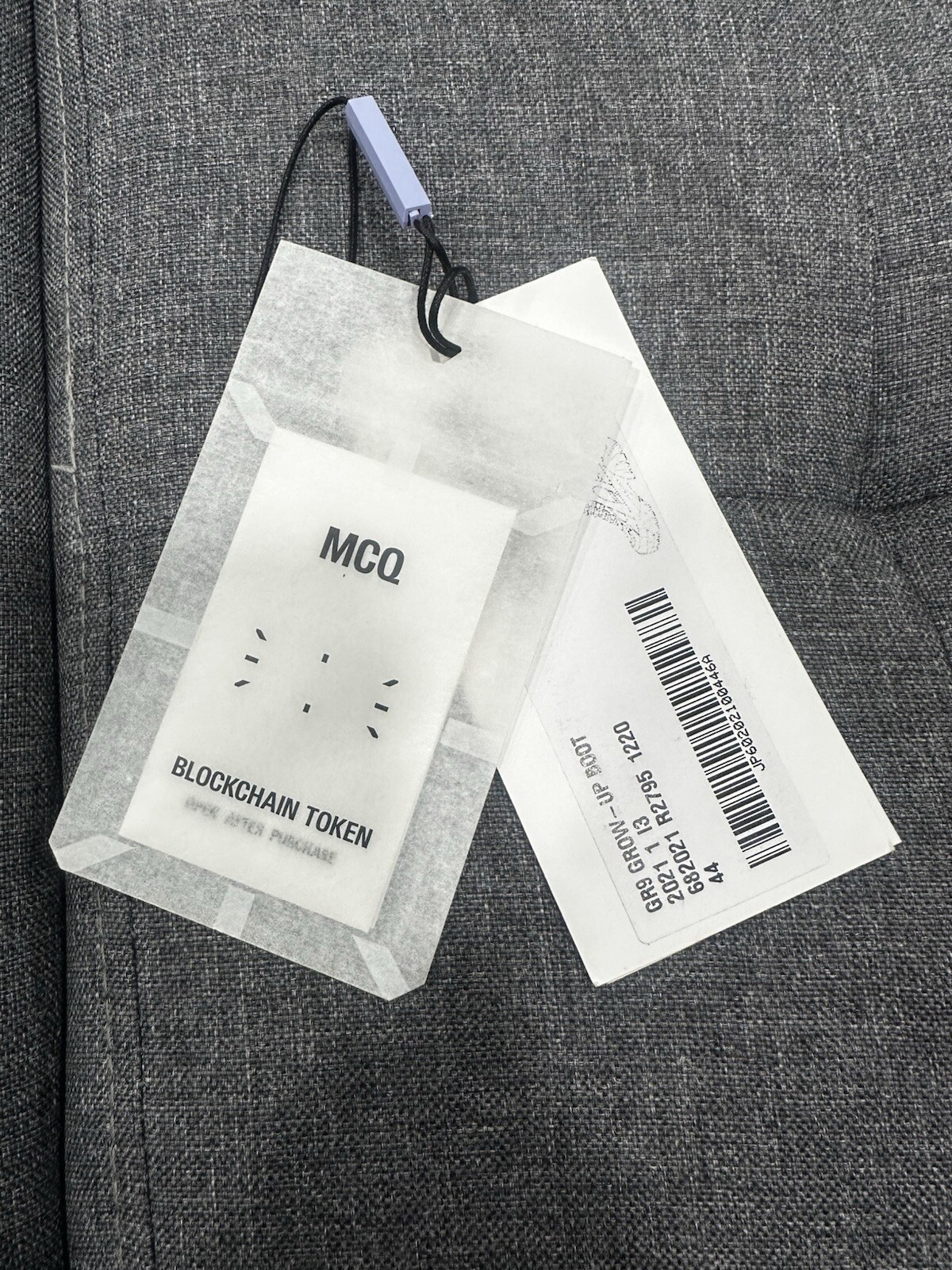 MCQ GR9 Alexander McQueen Grow – Up Boot, US 8.5M 10W, EU 41 Gray, MSRP$545