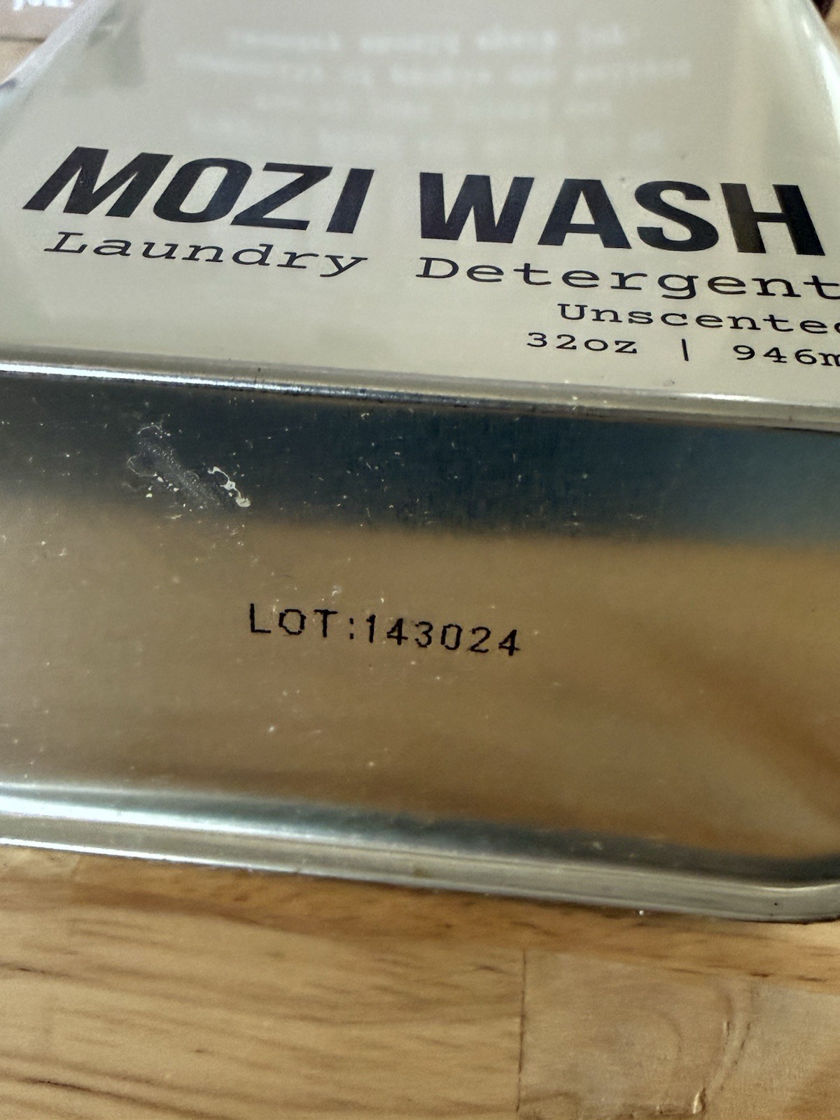 Mozi Wash Laundry Detergent Unscented Ultra Concentrated 50+ Loads 32oz