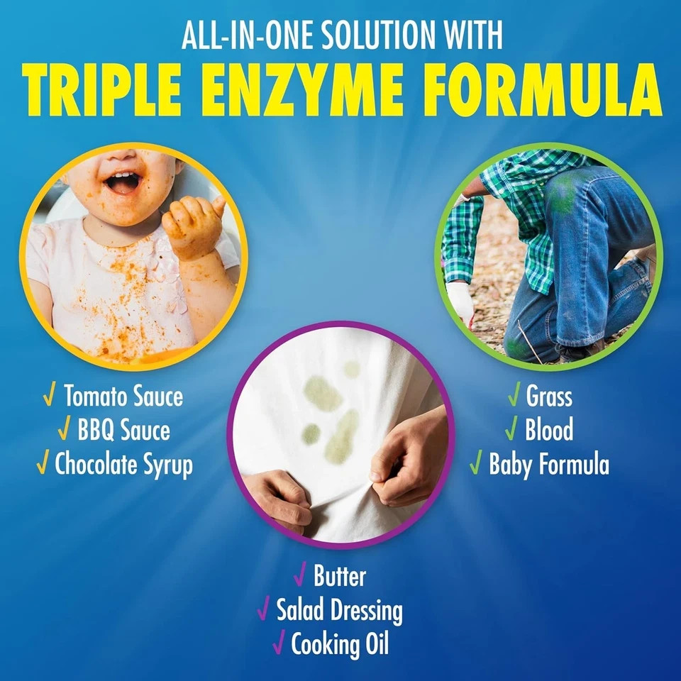 2 Pack of Zout Stain Remover Triple Enzyme Spray 22 Ounce