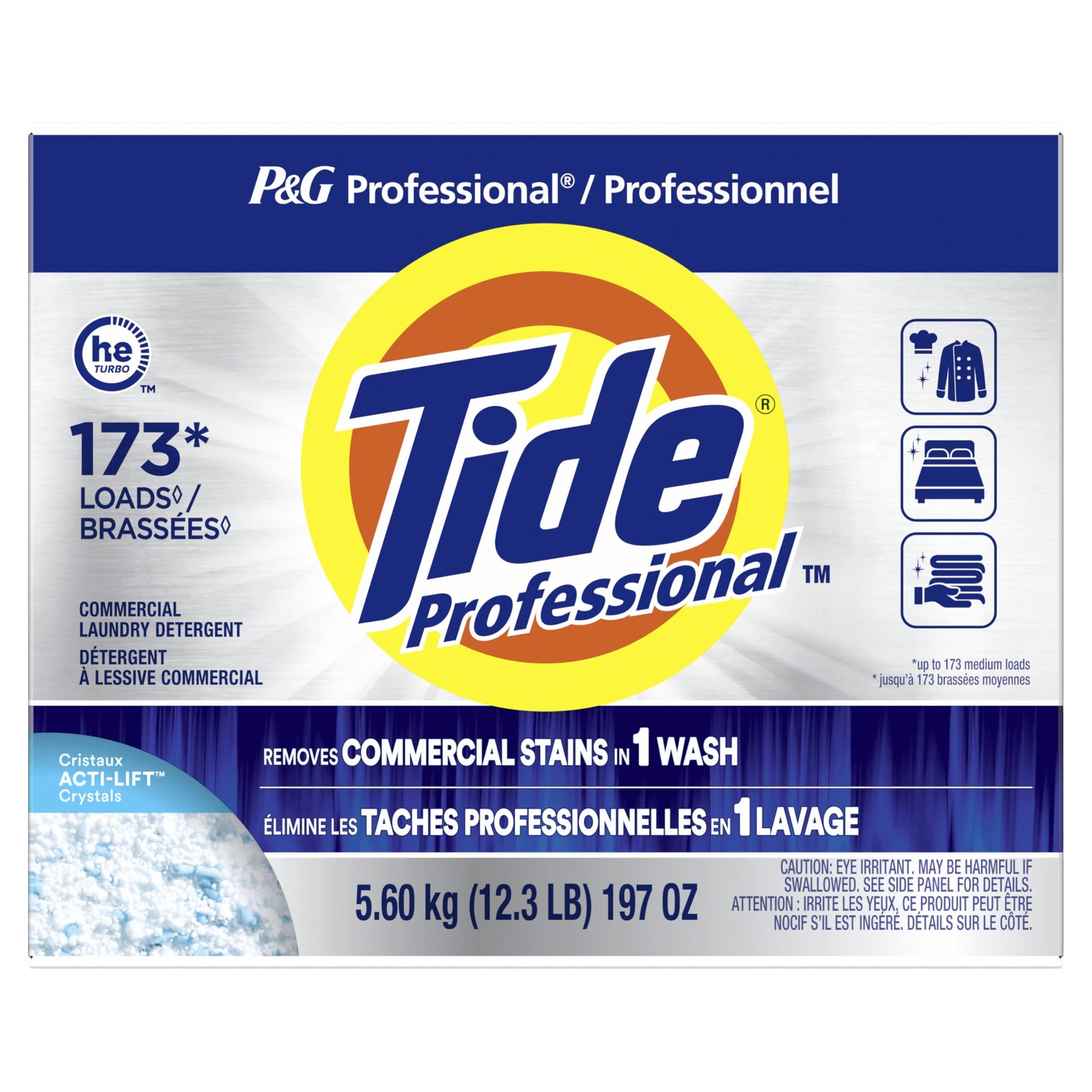 Tide Professional Powder Laundry Detergent 197oz Bulk Stain Removal for Busin…