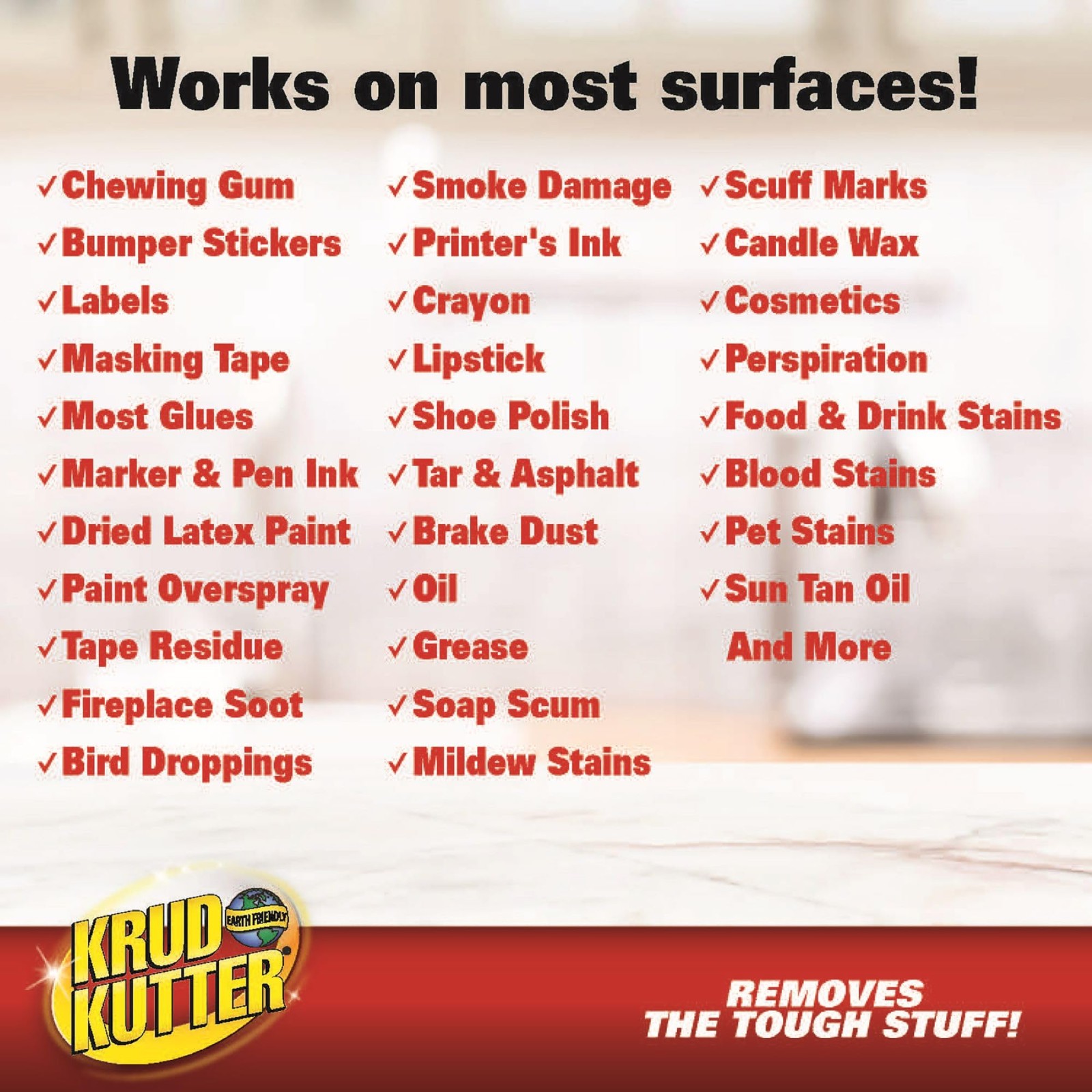Krud Kutter KR012 KR01 Clear Tough Task Remover with No Odor, 1 Gallon