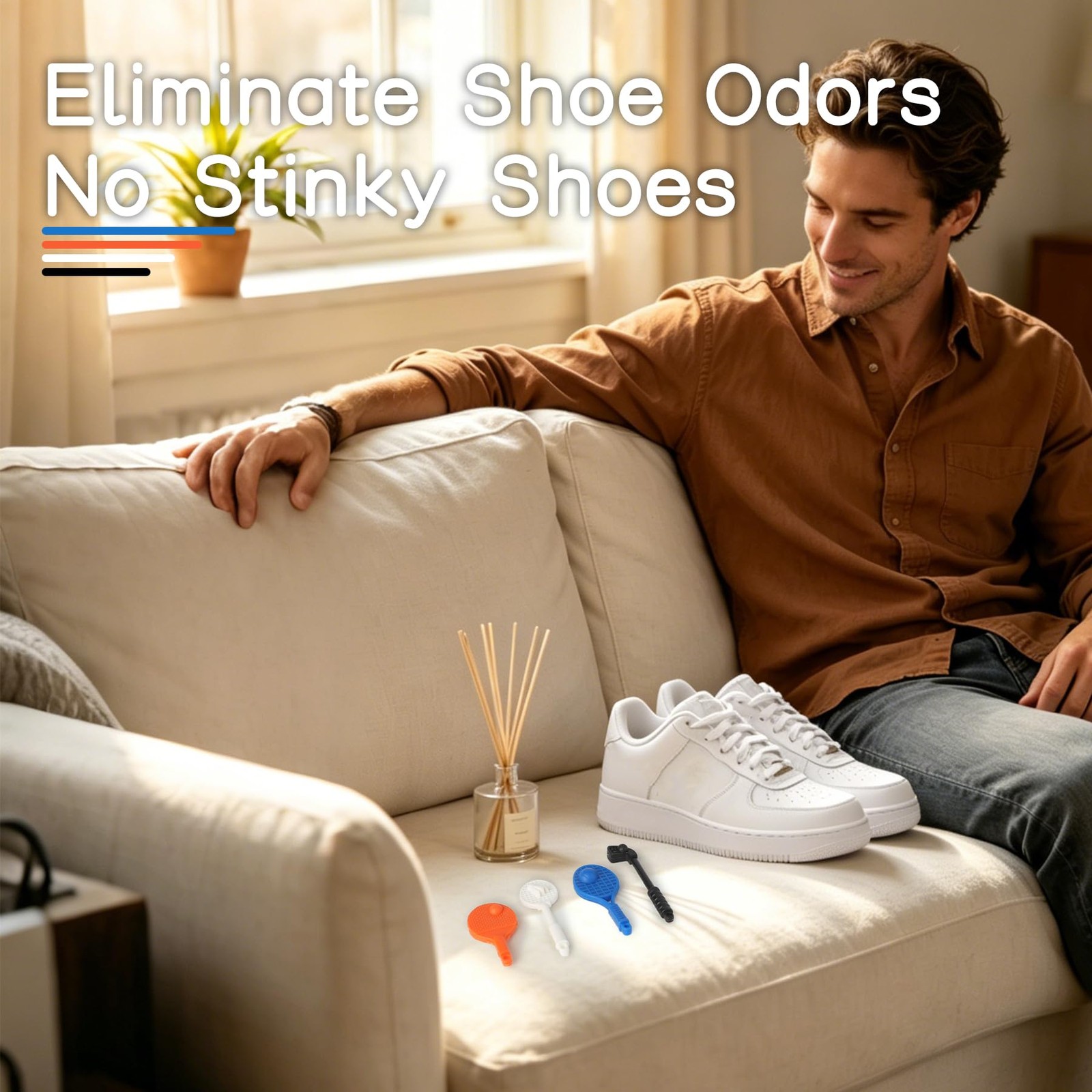 Sneaker Deodorizer Racquets with Fresh Linen Scent 8 Packs, Air Fresheners fo…