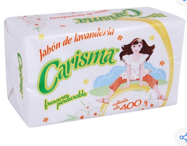 6 PACK CARISMA JABON EN BARRA ROPA LAUNDRY BAR DETERGENTE SOAP 400g each