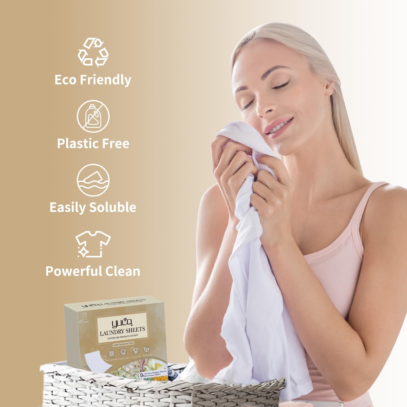 Laundry Detergent Sheets Amber Sandalwood and Jasmine Lily of the Valley Scen…