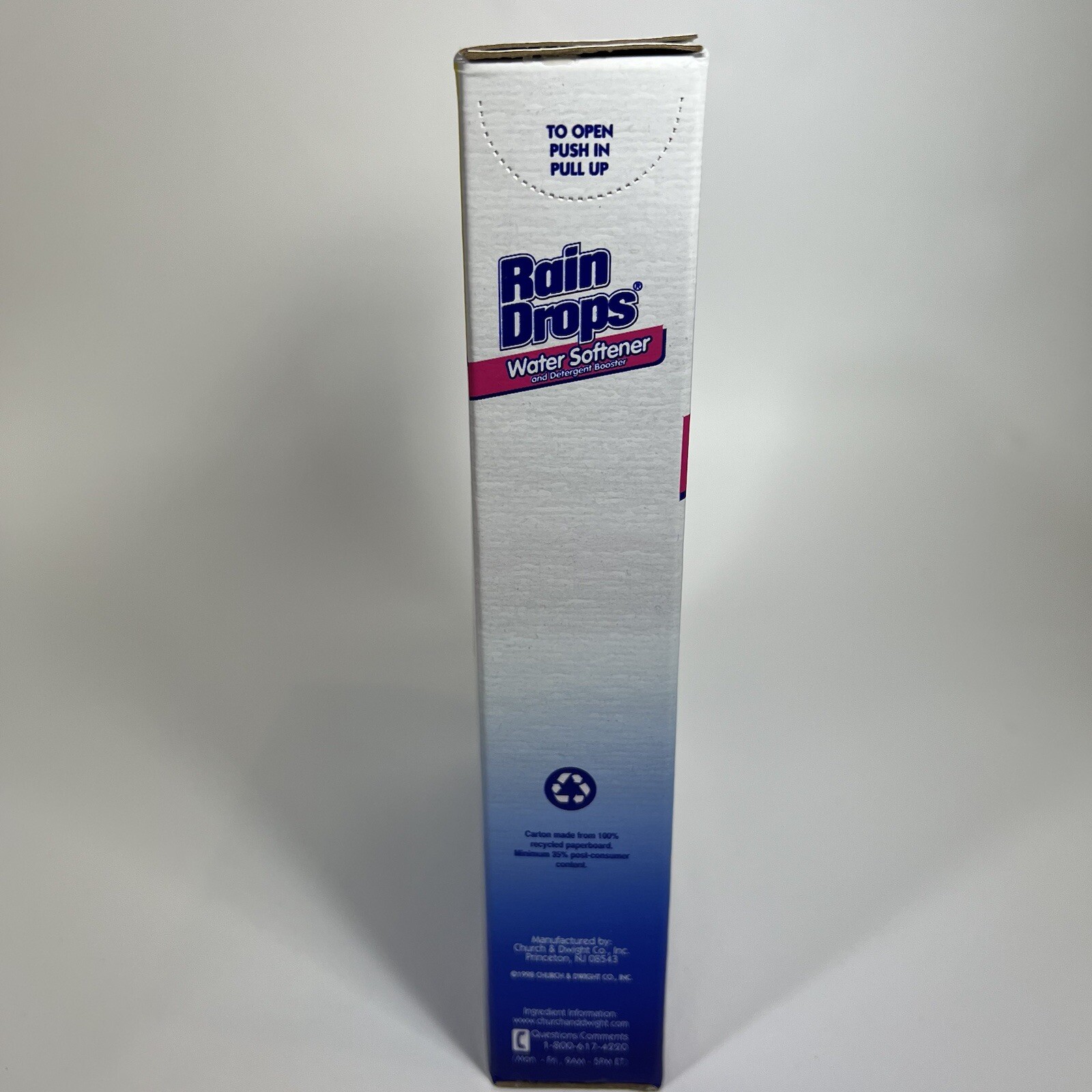 Vintage NEW Rain Drops Water Softener and Detergent Booster 42oz Sealed NOS book