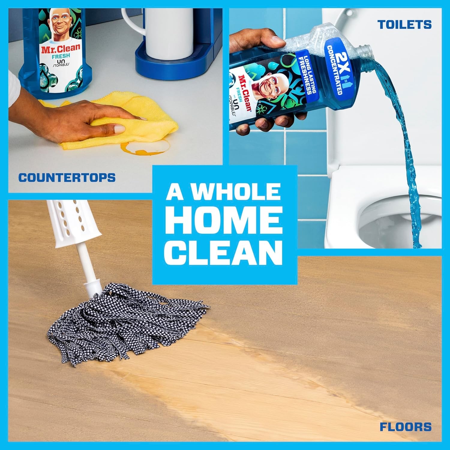 Mr. Clean 2X Concentrated Multi Surface Cleaner with Unstopables Fresh Scent 41