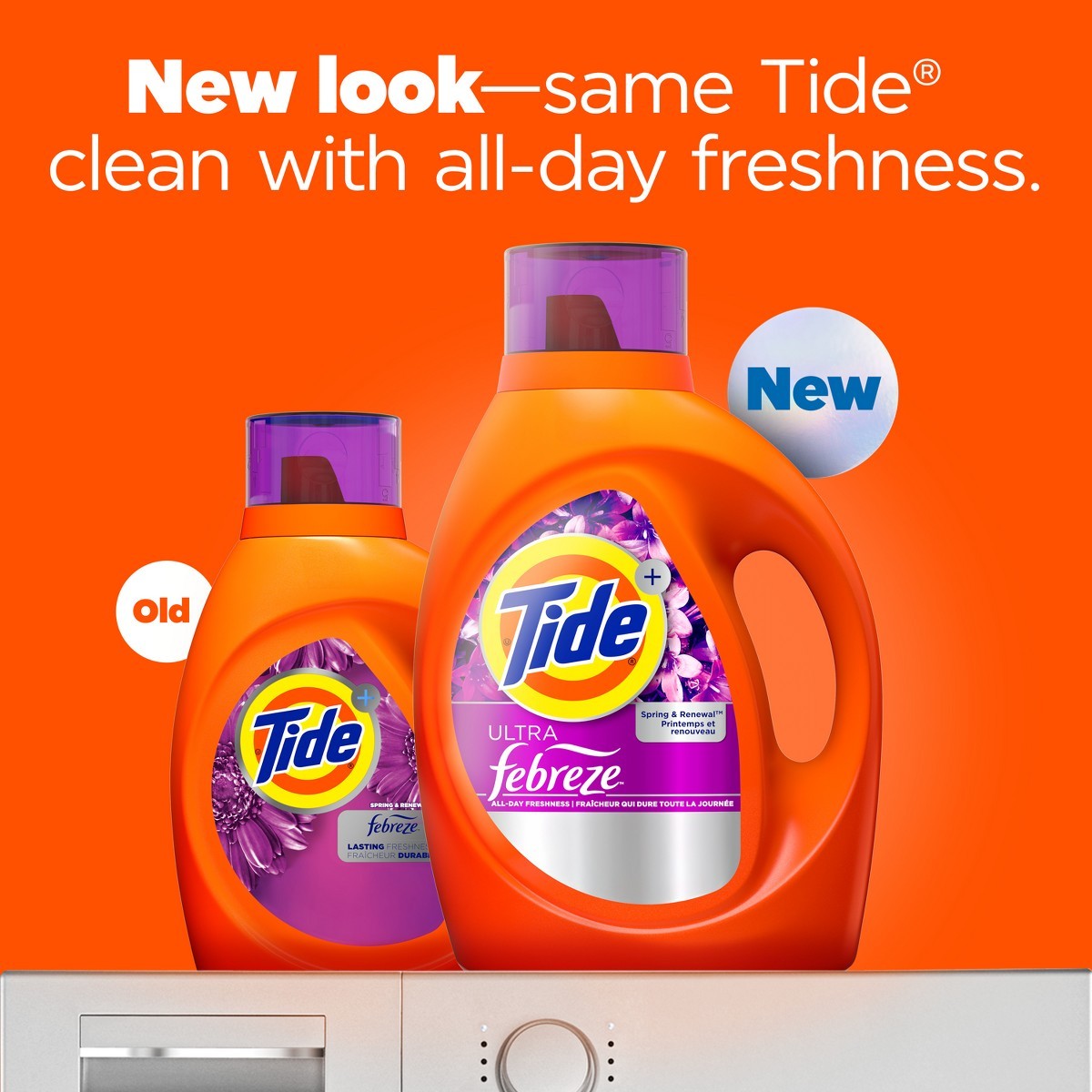 Tide Liquid High Efficiency Spring & Renewal Liquid Laundry 83 Loads – 117 fl oz