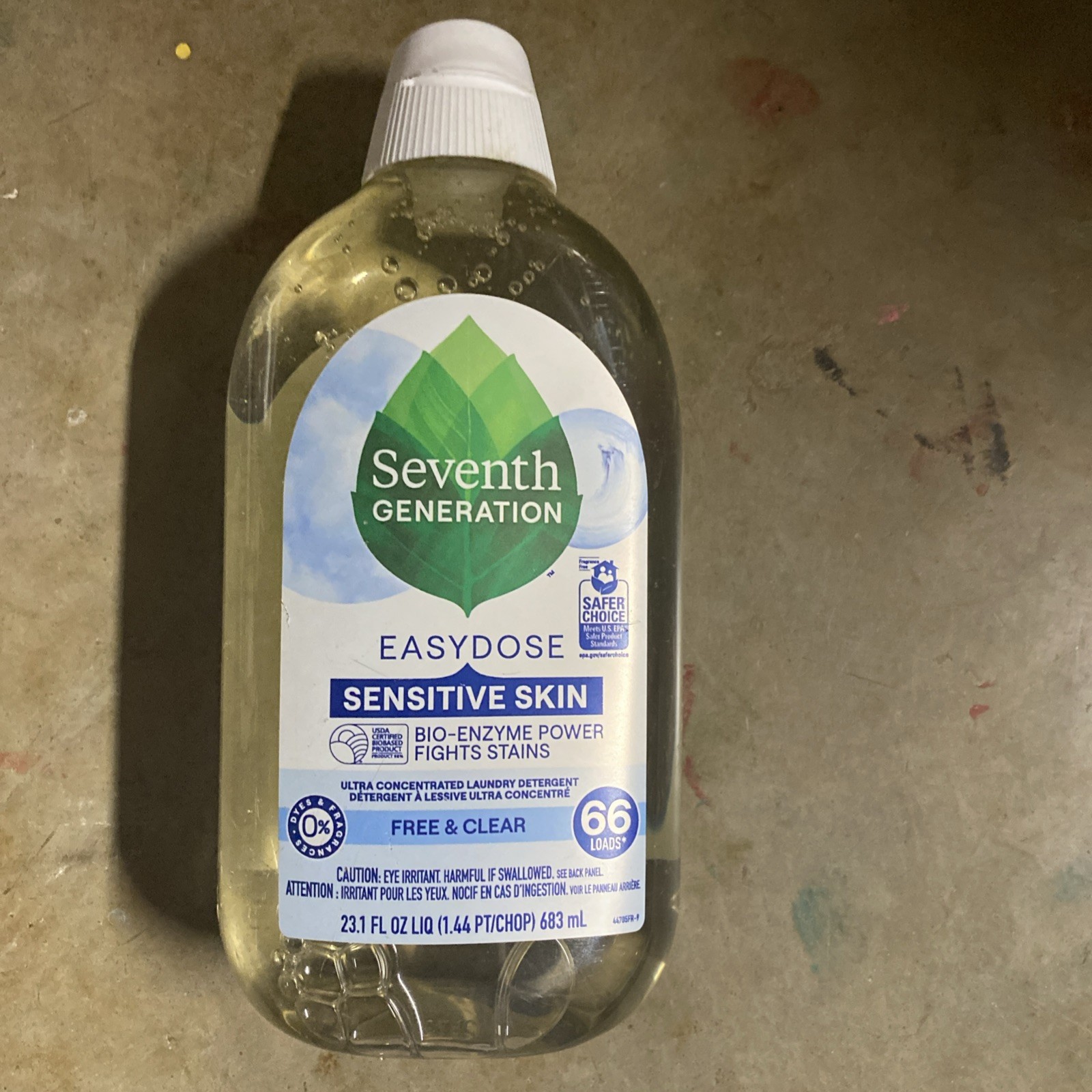 Easydose Ultra Concentrated Laundry Detergent Free & Clear 66 Loads 23.1 oz NEW