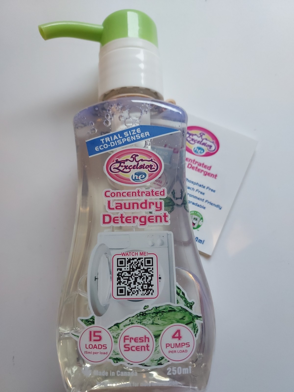Excelsior Laundry Detergent 250 ml HE Detergent: Fresh Scent Trial Size