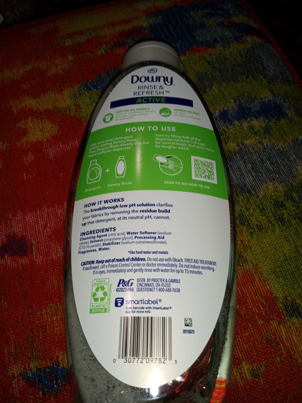 Downy Rinse and Refresh Active Fresh Scent 3 X Odor Power Size 48 oz Sealed