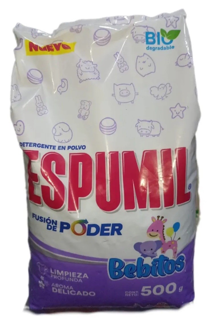 5 Pck Detergente En Polvo Espumil Bebitos De 500g C/U laundry Detergen