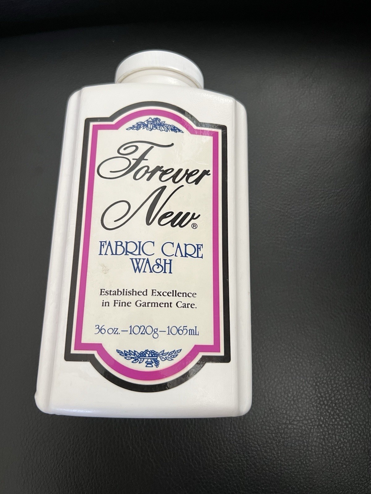Forever New Fabric Care Wash 36oz-The Original White Cap-Large Bottle 99% Full