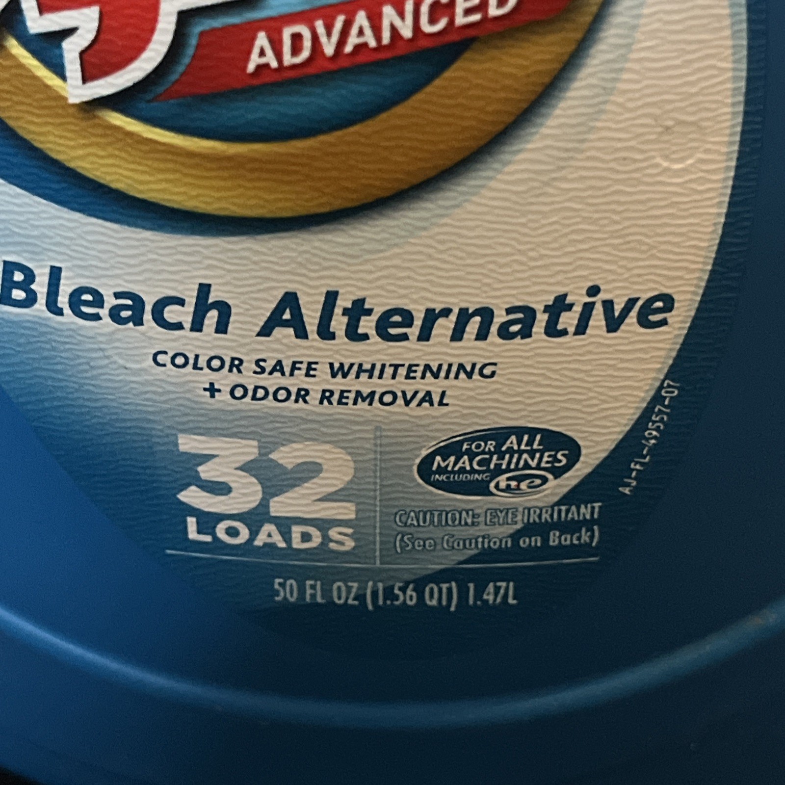 Ajax Advanced Bleach Alternative Laundry Detergent Liquid Soap HE 50 oz New
