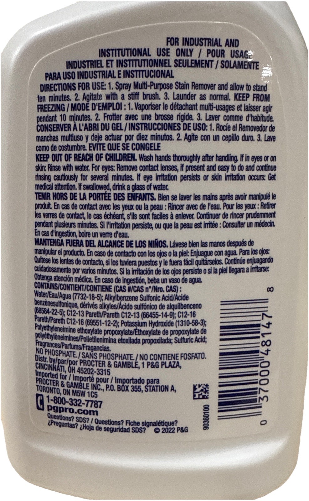 Tide – Proctor & Gamble Tide Line Multi Purpose Stain Remover Amber – 9 Pack