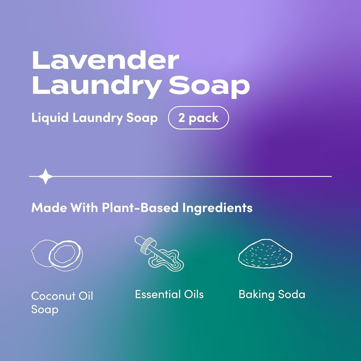 Indigo Wild Zum Clean Laundry Soap – Plant-Based Liquid Laundry Soap – Contains