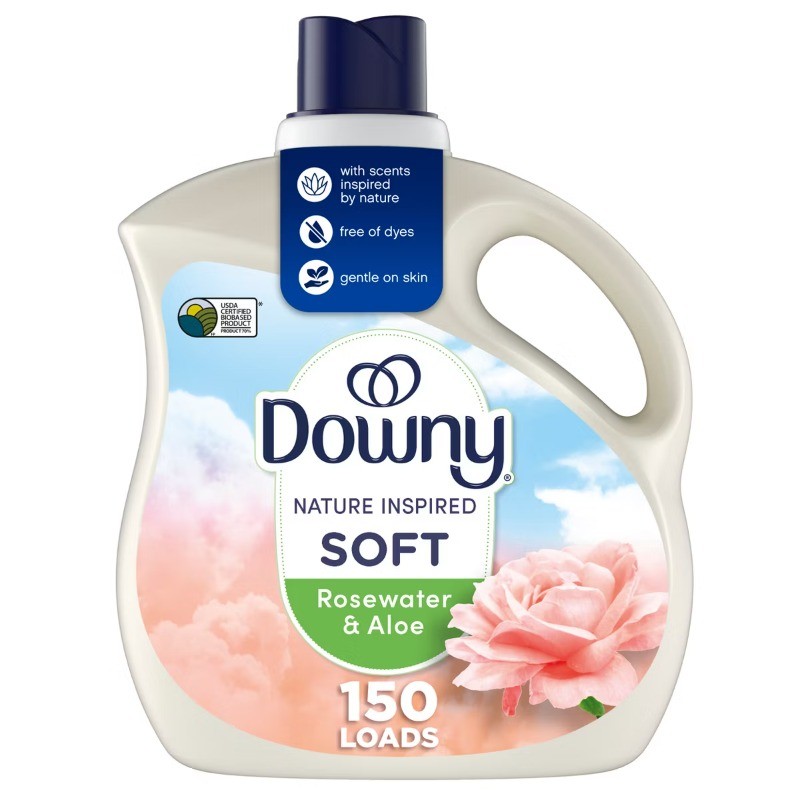 Fabric Softener – Rosewater Aloe – 111oz: No Aluminum, Dye, Paraben, Phosphate