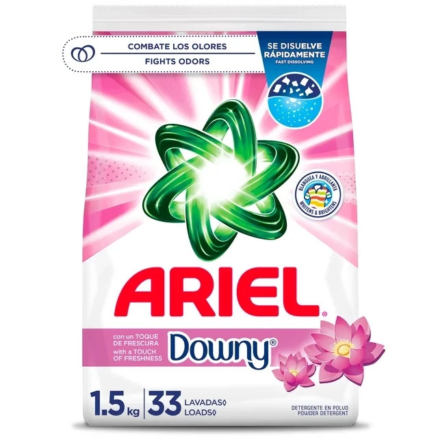 (2 Pack) Ariel Powder Detergent Downy Fresh 52oz 33 Loads