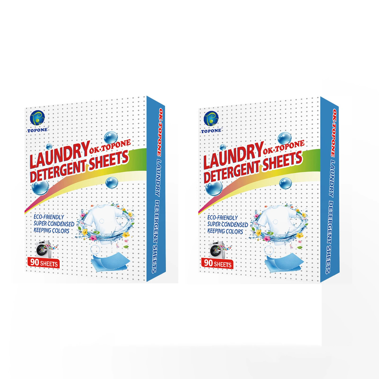 Laundry Detergent Sheets 90 Pcs Eco-friendly Soap No Waste Stain Remover Liquid