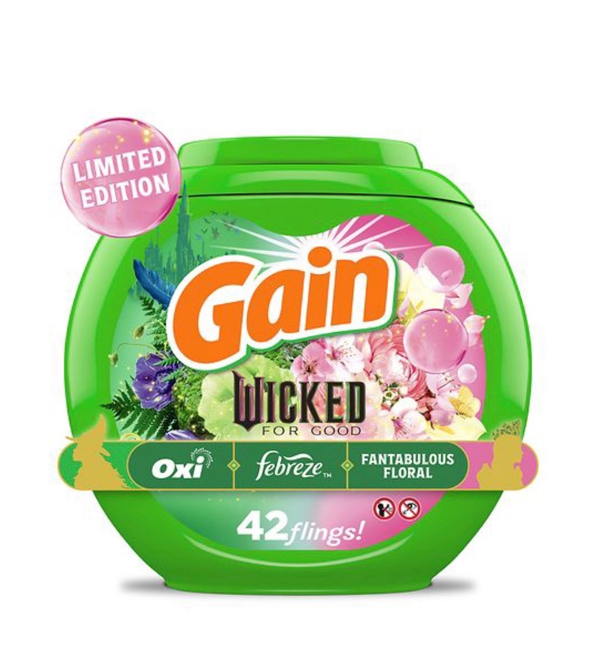 gain laundry detergent pods 42 wicked floral pack of 4