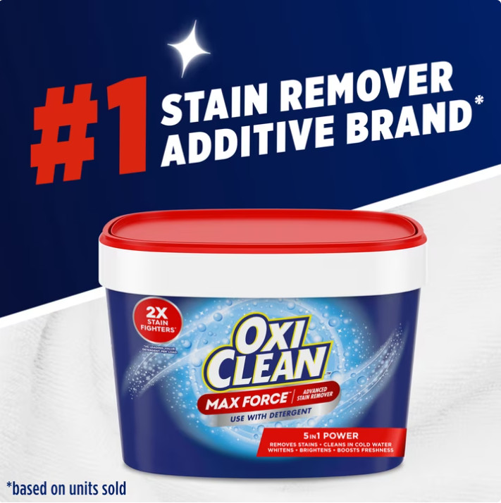 4 Pack OxiClean Max Force Advanced Stain Remover Powder, 3 lbs Pk