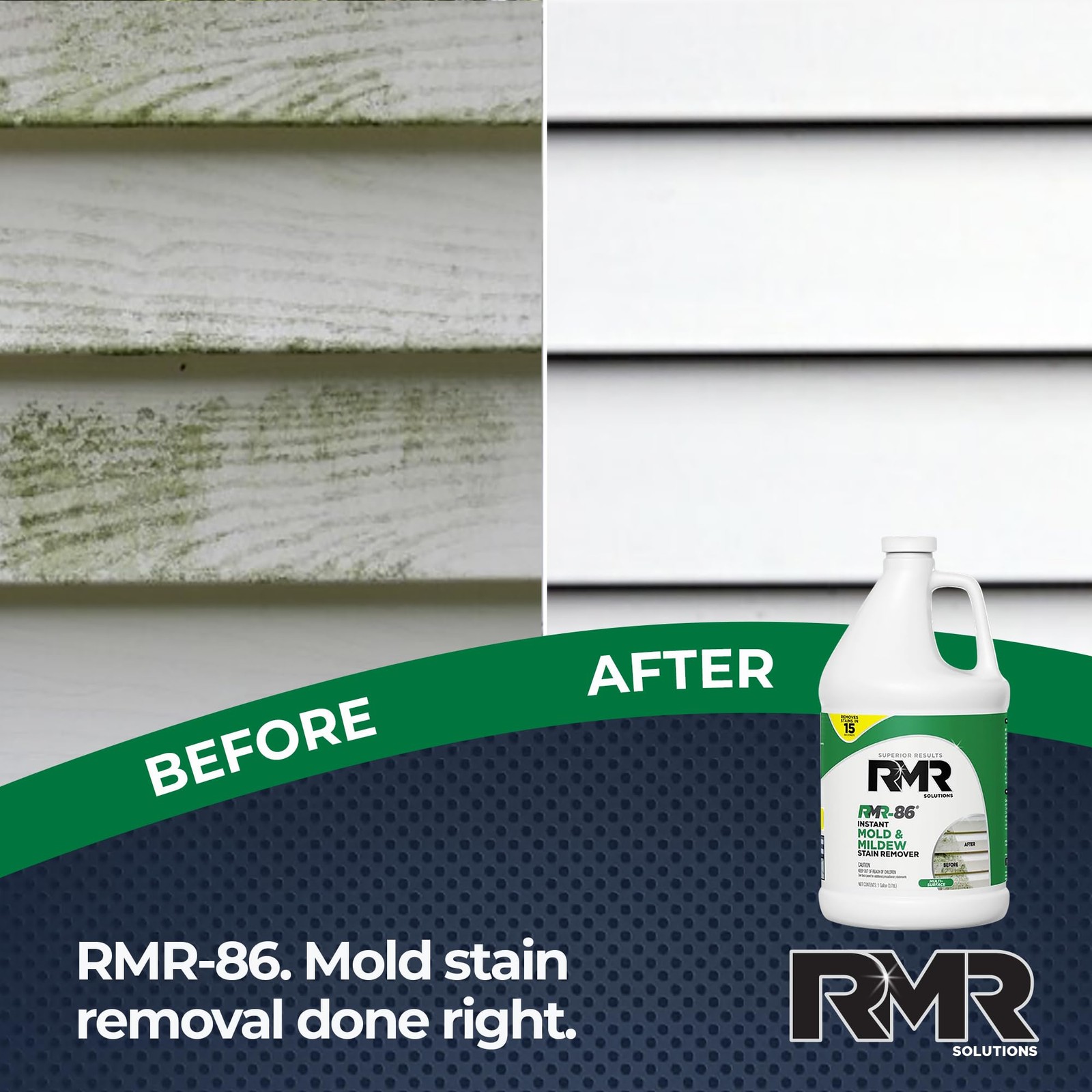 RMR-86 Instant Mold and Mildew Stain Remover 128 Fl Oz (Pack of 1), clear