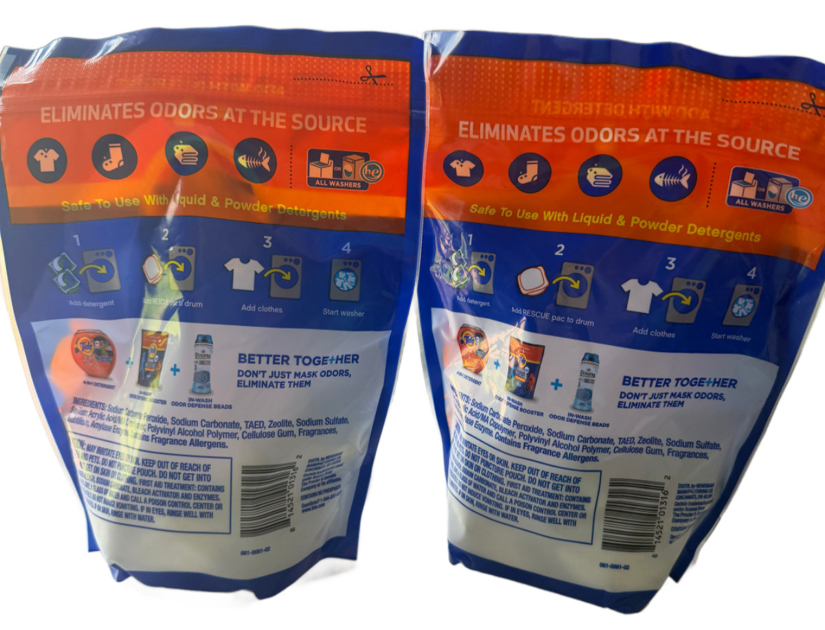 (PACK OF 2) Tide Odor Rescue In-Wash Laundry Booster 18 Count 14 oz Febreze