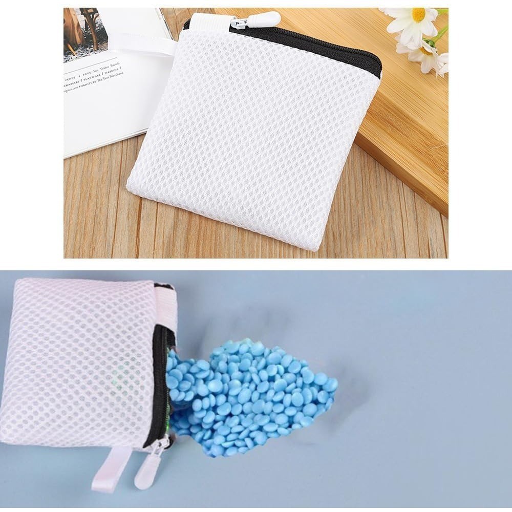 2 Pack In-Wash Scent Booster Beads Laundry Bag with Zipper Laundry Detergent