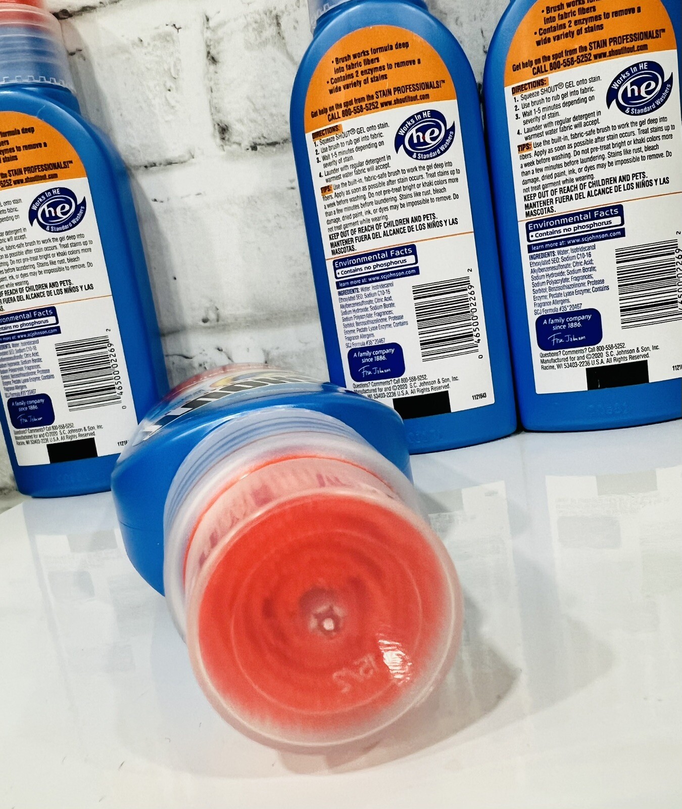 Shout Advanced Set-In Stain Scrubber Stain Remover Ultra Concentrated Gel 4-Pack