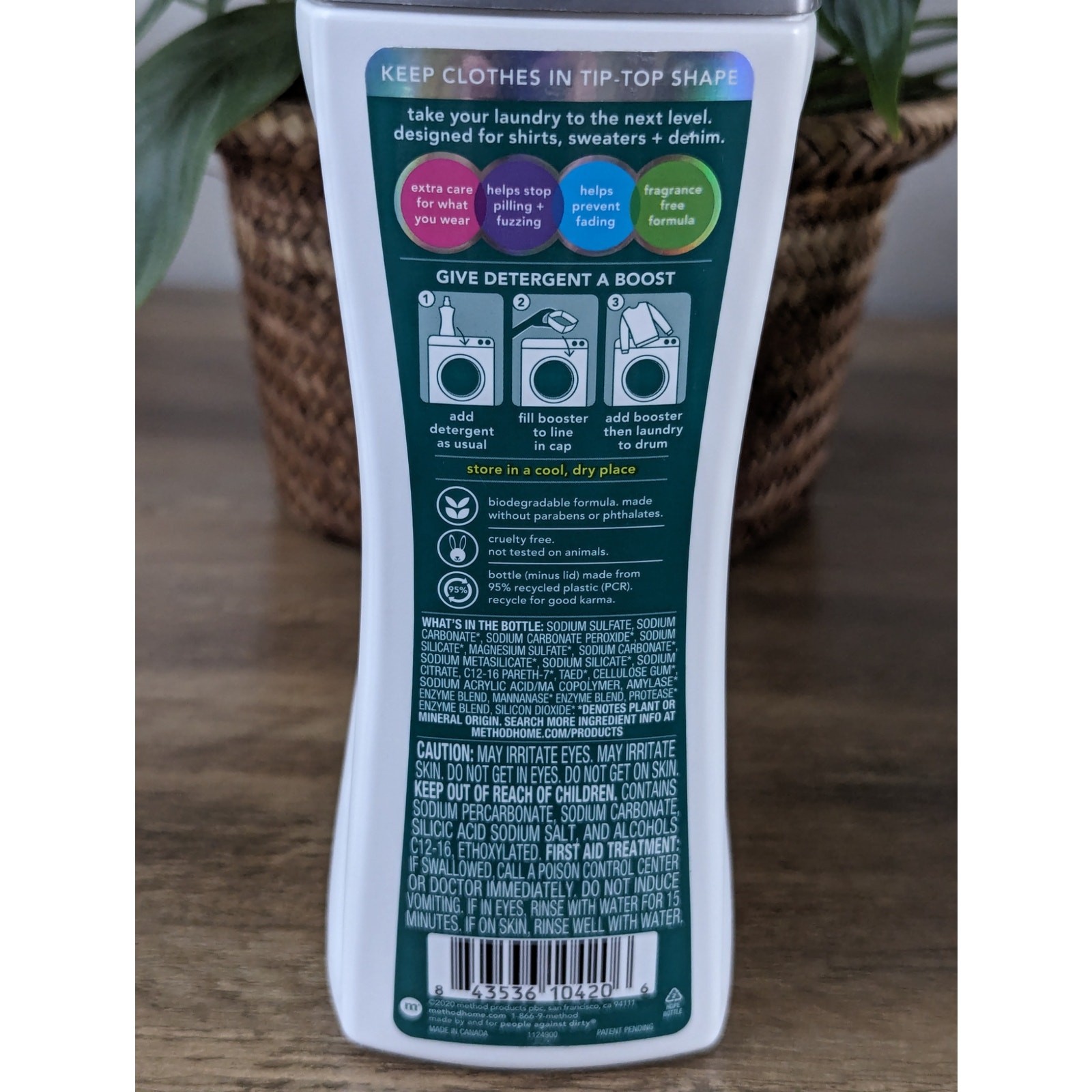 Method Laundry Booster Extend Prolongment Fragrance Free 28.2 oz Granules SEALED