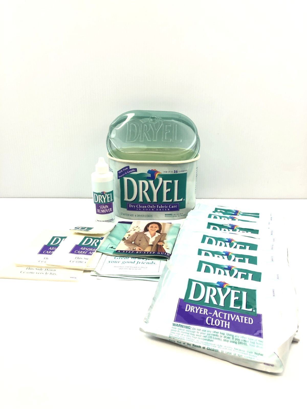 Dryel At Home Dry Cleaner Starter Kit Discontinued Rare READ PARTIAL KIT