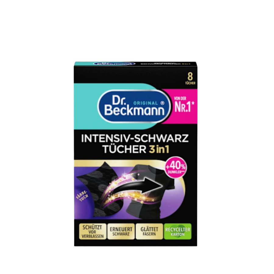 [Dr. Beckmann] Intense black and smooth fibres, 8 clothes