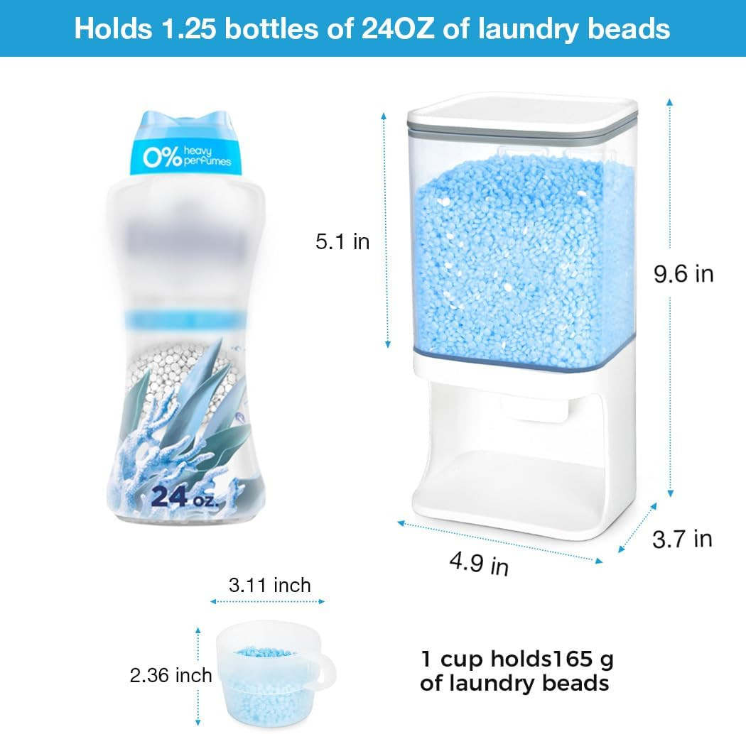 Laundry Beads Dispenser, Wall-Mounted Laundry Detergent Dispenser for Laundry Ro
