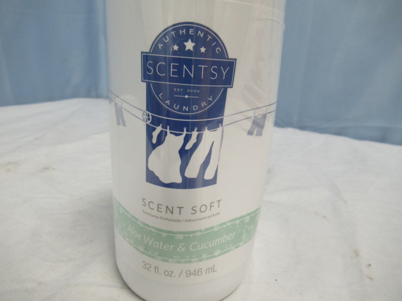 Scentsy Laundry Scent Soft with Pump Aloe Water & Cucumber 32 fl oz (UU)